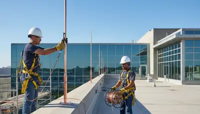 Waltham, MA tree service installing lightning protection system to protect trees