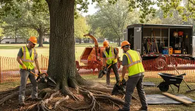Root protection service in Waltham, MA for healthy tree roots by Arbor Tree Care