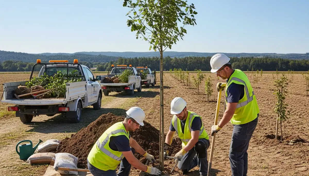 Tree planting service in Waltham, MA by local arborists for healthy landscape growth